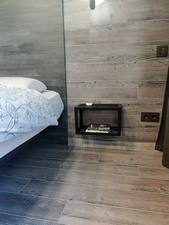 Прикроватная тумбочка TwoSky в стиле Loft для парящей кровати. Фото 2
