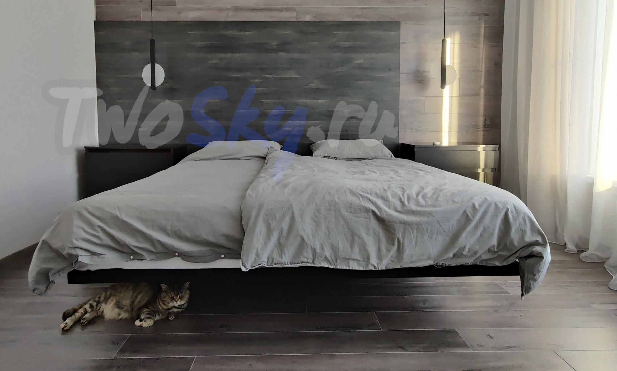 Парящая кровать TwoSky 180 на 200 см. фото 1